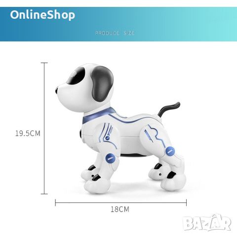 Куче робот, Дистанционно управление, Интерактивно, Бял / Син, снимка 10 - Музикални играчки - 45700302
