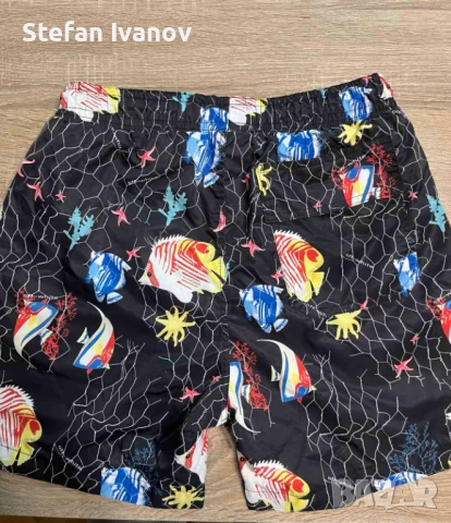 Бански Off-White – черни с риби и морски звезди, снимка 2 - Бански - 50499725