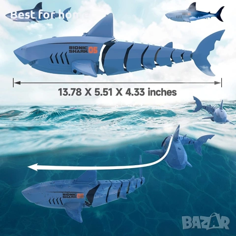 Alpharev A801 ​​Електрическа играчка акула с дистанционно управление за момчета 3-6 години , снимка 6 - Други - 53863283