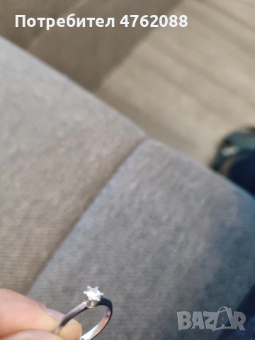 Диамантен пръстен, годежен, снимка 6 - Пръстени - 54229173