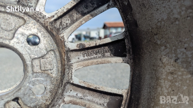 Оригинални алуминиеви джанти 16 цола с летни гуми за Субару Импреза, снимка 6 - Гуми и джанти - 51741964