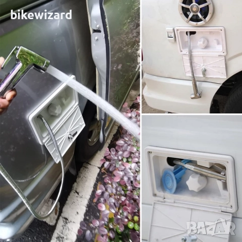 Awagas 23x11.5 см душ за кемпер / каравана с превключвател за гореща и студена вода НОВО, снимка 4 - Къмпинг мебели - 51440324