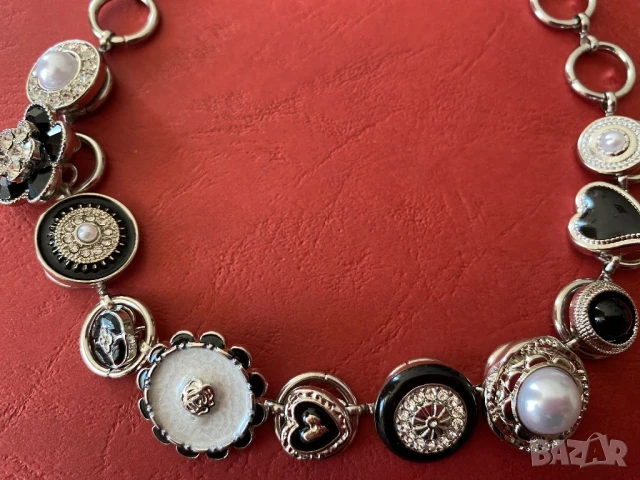 Чокър колие метално с орнаменти дължина - 32+10, снимка 7 - Колиета, медальони, синджири - 50713173