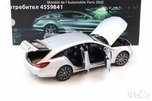 НОВ Norev 1:18 Mercedes-Benz CLS Shooting Brake X218 Dealer Edition, снимка 5 - Колекции - 53612488