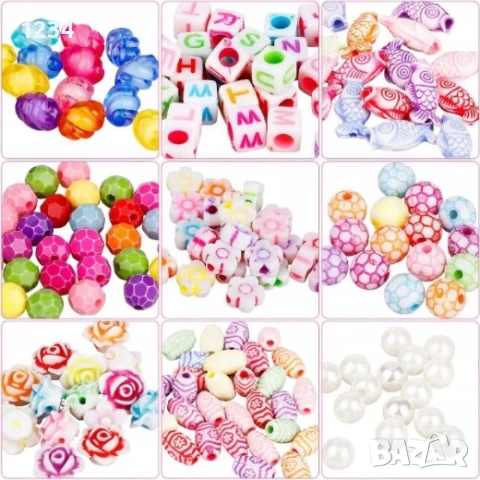 Комплект за изработка на бижута, Орнаменти, За момичета, Многоцветен, снимка 2 - Други - 53950723