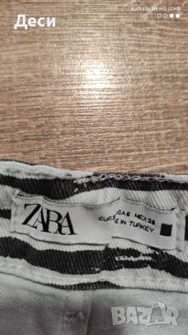 дънки с висока талия на Zara, снимка 5 - Къси панталони и бермуди - 46651766