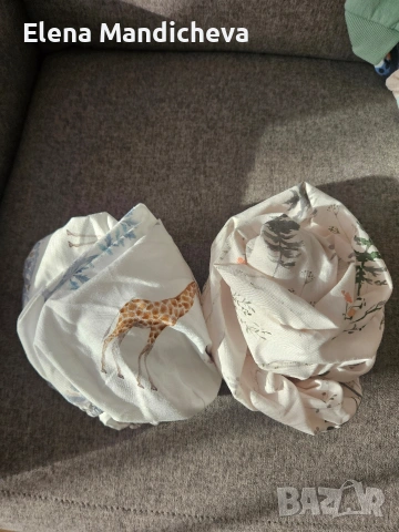 Чаршаф с ластик Чаршаф за легло Чаршаф за бебешка кошара повивалник с ластик памук и микрофибър, снимка 3 - Кошарки - 54213296