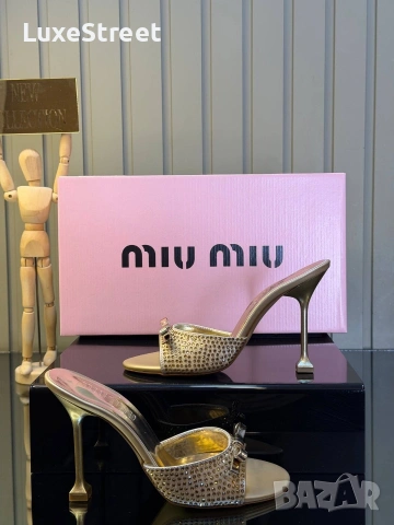 MIU MIU 🤍Дамски Чехли, снимка 3 - Чехли - 54137276