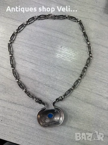 Винтидж сребърно колие №6825, снимка 6 - Антикварни и старинни предмети - 50110190