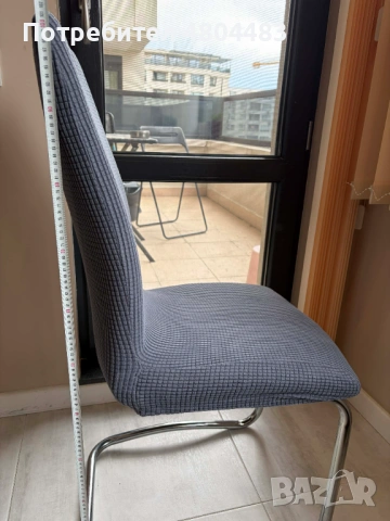 Комплект 4 стола + калъфи, снимка 5 - Столове - 54274773