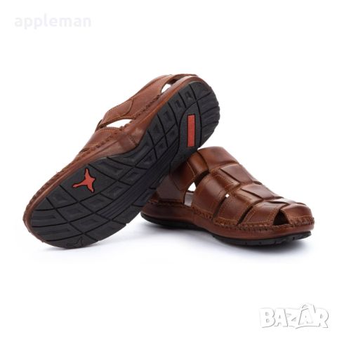 Маркови сандали от естествена кожа PIKOLINOS Flat Sandals Leather Tarifa for Men, снимка 6 - Мъжки сандали - 46741444