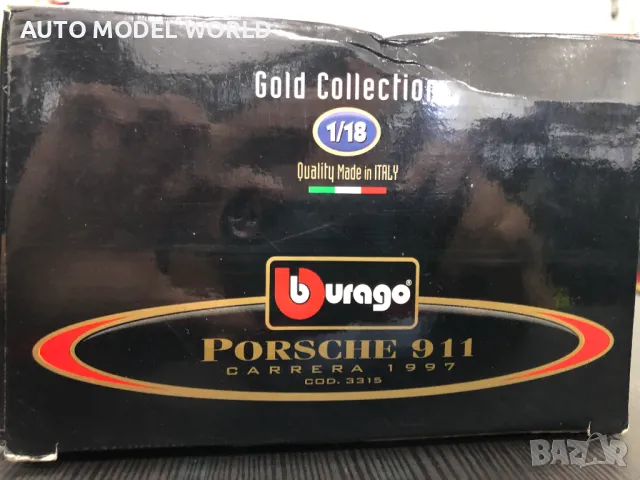 Метална колекционерска количка BBURAGO PORSCHE 993 CABRIOLET 1:18 НОВА, снимка 9 - Колекции - 47123233