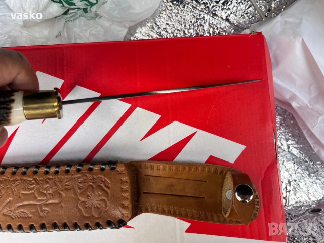 Стар Български,рог,30см,3мм, снимка 9 - Ножове - 52891026