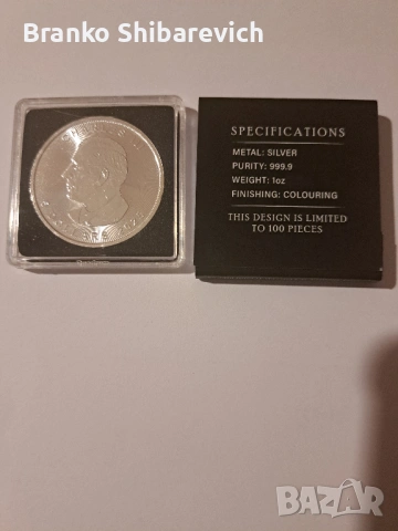 Лимитирана сребърна монета Бик 2025г., 100 бр. за цял свят., снимка 2 - Нумизматика и бонистика - 53557131