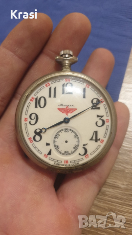 Джобен часовник Молння, снимка 4 - Антикварни и старинни предмети - 39786934