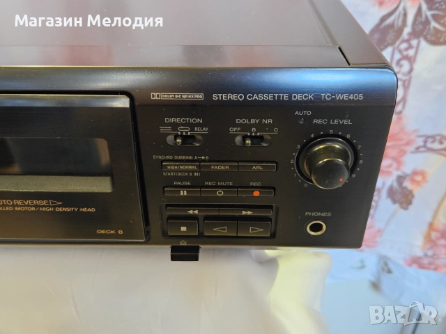 Касетен дек SONY TC-WE405  В отлично техническо и визуално състояние., снимка 6 - Декове - 52444910