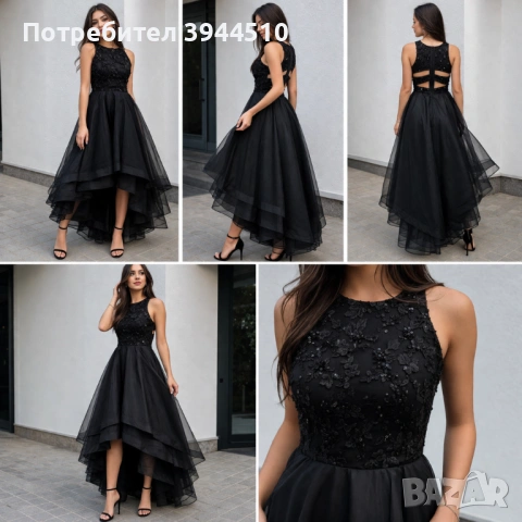 Дизайнерска абитуриентска черна официална рокля | Бал 2026, снимка 7 - Рокли - 54027262