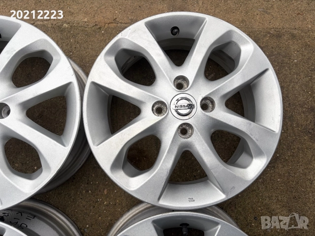 4 броя алуминиеви джанти за Nissan Micra IV,15, снимка 7 - Гуми и джанти - 52708421