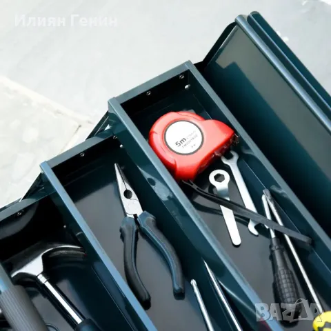 Кутия за инструменти DURHAND с 5 отделения, 45 x 20 x 34,5 см, снимка 7 - Други - 50365462