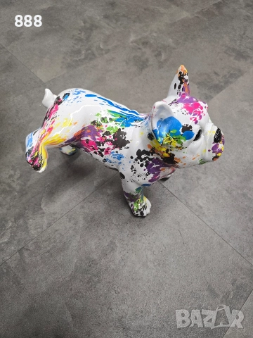 статуетка шарен френски булдог , снимка 4 - Статуетки - 52816013