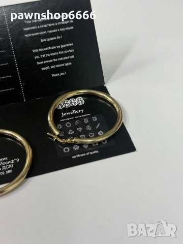 Златни обеци 14К, снимка 5 - Обеци - 54054008