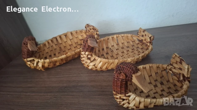 Ръчно плетени панерчета – патенца (комплект) 🐥, снимка 4 - Декорация за дома - 50972658