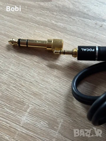 Аудио кабел FOCAL 3.5 мм към 6.35 мм (с винтов адаптер) – 4 метра, снимка 2 - Други - 49798841
