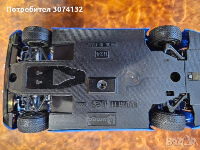 Метална колекционерска количка Bugatti ЕВ  110 1991 г. Мащаб 1 /24 на марката BBURAGO, снимка 2 - Колекции - 53209224