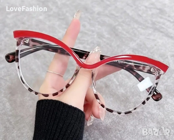 Диоптрични рамки за очила червен леопард, снимка 2 - Слънчеви и диоптрични очила - 53614243