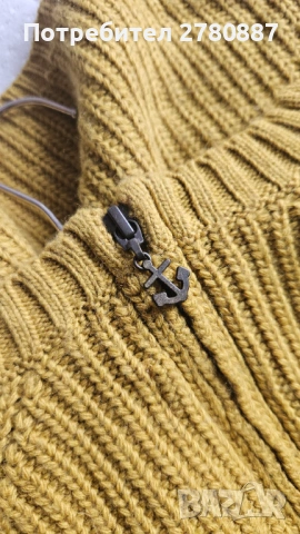 Дамски пуловер жълт мерино вълна seasalt cornwall deluxe M, снимка 4 - Блузи с дълъг ръкав и пуловери - 54027221