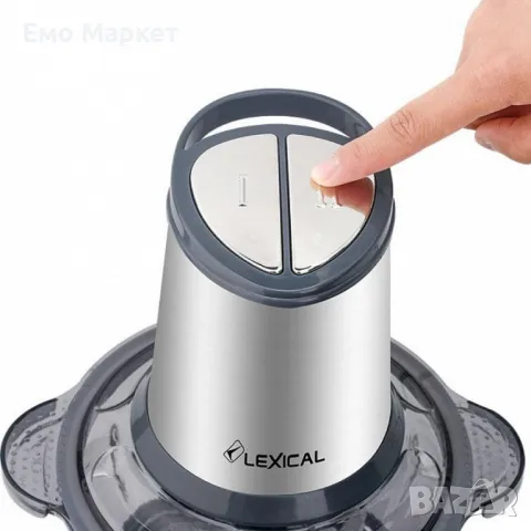 Чопър с корпус от неръждаема стомана LEXICAL TOP LUX LCH-1911 Гаранция 24 месеца , снимка 7 - Чопъри и пасатори - 49520761