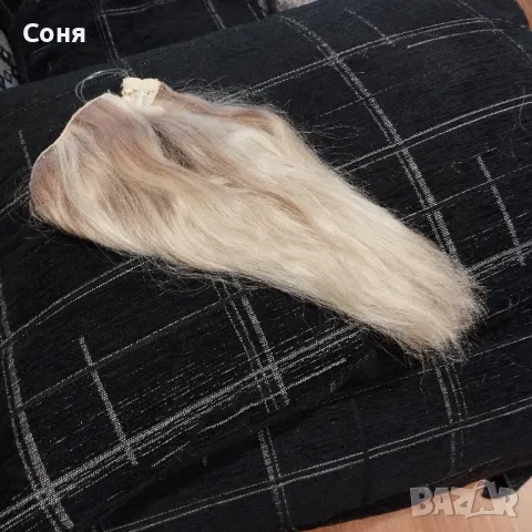 Екстеншъни, екстейшън русо 100% естествена коса на корда, снимка 4 - Аксесоари за коса - 50422463