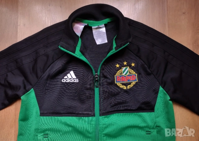 Rapid Wien / ADIDAS детско футболна горнище - анцуг на Рапид Виена, снимка 3 - Детски анцузи и суичери - 53064830