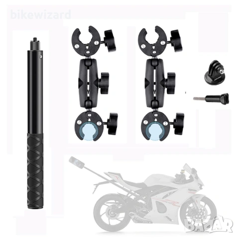 Аксесоар за монтиране на камера за Insta360 X4 с двойна скоба за 360° въртене НОВО