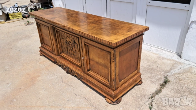 Шкаф с дърворезба масив №165 , снимка 3 - Шкафове - 53777285