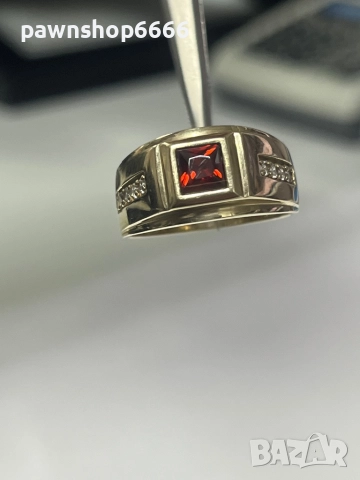 Златен пръстен 14 карата, снимка 6 - Пръстени - 51988804