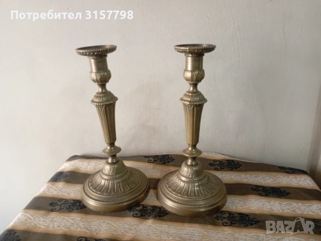 Два барокови свещника комплект