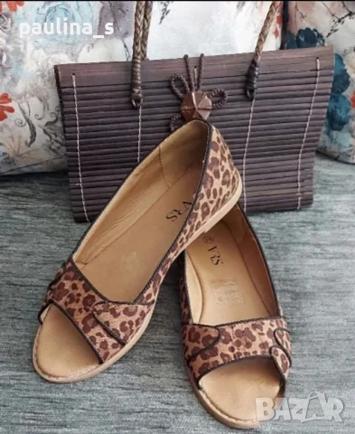 Два чифта / Маркови сандали "Roxy heart" естествен набук и "VRS" / N 38, снимка 10 - Сандали - 29405307