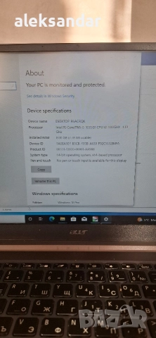 acer 3.17% Intel Core i5-1035G1 (1.0/3.6 GHz, 6M) Intel UHD Graphics 8 GB LPDDR4