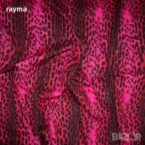 Плат Just Cavalli памучен еластичен поплин принт леопард, снимка 2 - Платове и дамаски - 51026532