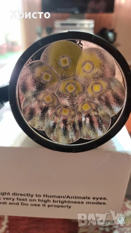 Фенер Звяр!60000 лумена HaikeLite HK08 , снимка 2 - Къмпинг осветление - 51292966