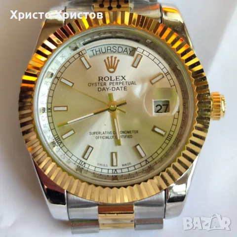 Мъжки луксозен часовник ROLEX DAY-DATE , снимка 3 - Мъжки - 46887179