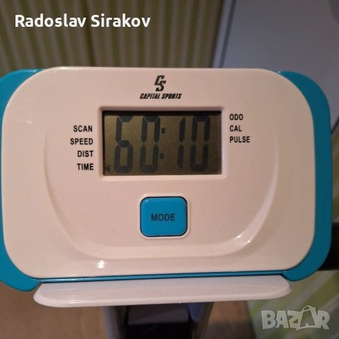 Сгъваем велоергометър Capital Sports Azura – Като нов, снимка 3 - Фитнес уреди - 53829410