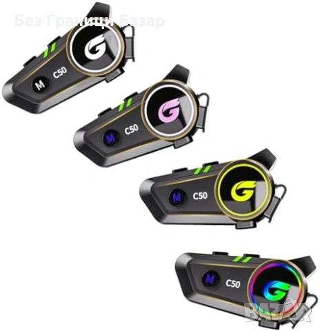 Нова слушалка Bluetooth интерком за мото каска 1000м IP67 шумопотискане, снимка 8 - Слушалки, hands-free - 53032686