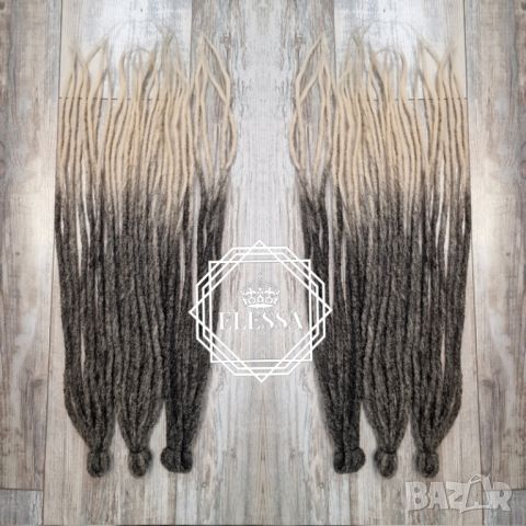 👑 💗Двойни Расти / Дредове за Коса Дизайн - Double Ended Dreadlock , Ръчно Плетени Расти КОД : 0282, снимка 4 - Аксесоари за коса - 45340264