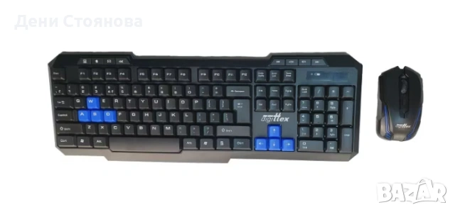 Комплект безжична клавиатура и мишка Digittex A0719, снимка 6 - Клавиатури и мишки - 53712766