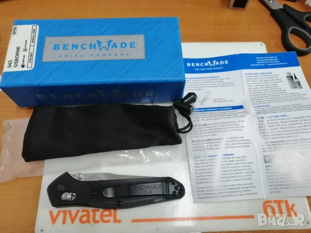 Сгъваем нож BENCHMADE Osborne 940, снимка 3 - Ножове - 53716374