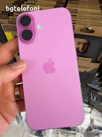 iPhone 16 128 pink , на няколко зареждания,неразличим от нов, 11 месеца гаранция,100% батерия