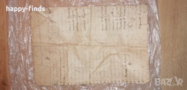 Изключителен документ. Списък на V клас от 1945 година, снимка 1
