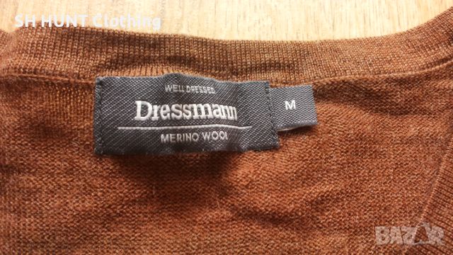 Dressmann 100% EXTRA FINE Merino Wool размер M блуза 100% Мерино вълна - 1110, снимка 5 - Блузи - 46450062